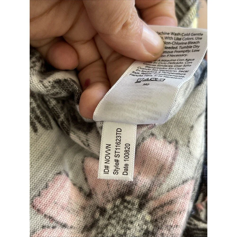 Secret Treasures Time and Tru Hacci Knit V-Neck Pajama Soft Top Sz XL Sz 16-18
